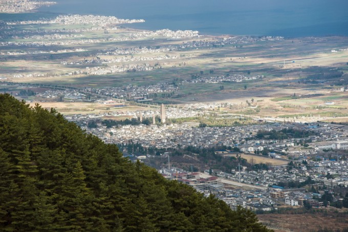 大理洱海全景图